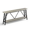 CAVINAS 70.9" Extra Long Console Table with 2-Tier Storage,Industrial Entry Table with Metal Legs,Sofa Table for Living Room,Hallway,Entryway - 2 of 4