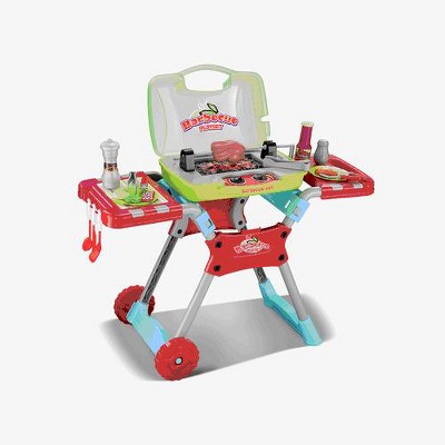 World Tech Toys Kids BBQ 20 Piece Portable Playset with Light and Sound