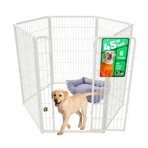 FXW Homeplus Indoor Dog Playpen - Stress-Free and Safe Play,Panels for Puppy and Small Dogs, Black│Patented - 1 of 4