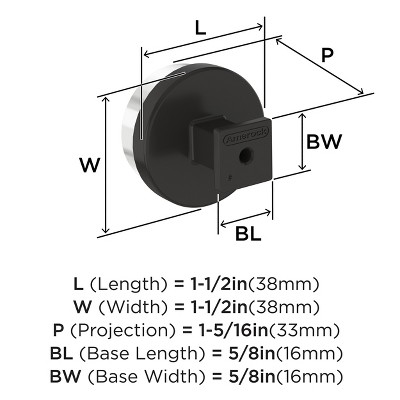 Glacio Clear and Bronze Round Cabinet Knob with Mounting Hardware