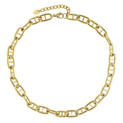 Slate by Rebl Anchor Chain Necklace  Stainless Steel