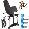 iMountek   "Adjustable Weight Bench with Preacher Curl Pad, Leg Extension & Resistance Bands for Full Body Home Gym" Black - 2 of 4