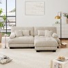 NicBex Couches for Living Room 2-Seater Sofa Cloud Couch Comfort Chenille Upholstered Sofa 2 Lumbar Pillows and 2 Throw Pillows for Bedroom - 4 of 4