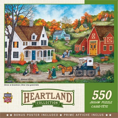 MasterPieces Heartland Puzzles Collection - Dinner at Grandmas 550 Piece Jigsaw Puzzle