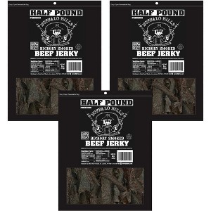 Buffalo Bills 8oz Premium Hickory Beef Jerky Packs (three 8oz beef jerky packs) - 1 of 4