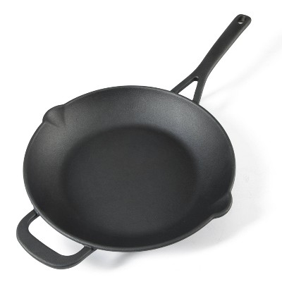 Martha Stewart Black 12" Pre-Seasoned Cast Iron Skillet