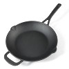 Martha Stewart 12" Pre Seasoned Cast Iron Skillet: Oven & Broiler-Safe, Smooth Surface Induction Compatible, Black - 4 of 4