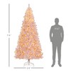 7.5 FT Tall PreLit Artificial Christmas Tree with Realistic Branches, 500 Warm White LED Lights and 1346 Tips - 3 of 4