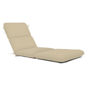 Casual Cushion Solid Sunbrella Fabric 1-Piece Outdoor Chaise Cushion, 22.5"W x 74"L - 1 of 4