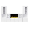 YOOCOZZ TV Stand for TVs up to 75" with 34.2" Non-heating Electric Fireplace,LED Lights and Tempered Glass Shelves - 3 of 4