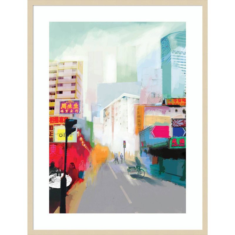 32&#34; x 41&#34; A Letter From Singapore by David Mcconochie Wood Framed Wall Art Print - Amanti Art, 1 of 7