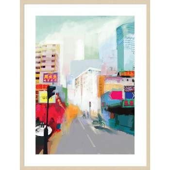 32" x 41" A Letter From Singapore by David Mcconochie Wood Framed Wall Art Print - Amanti Art