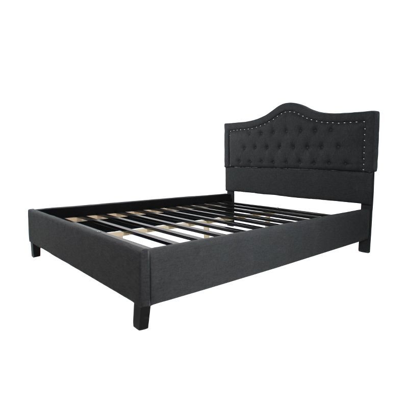 Queen Dante Upholstered Traditional Bed Frame - Christopher Knight Home, 1 of 8