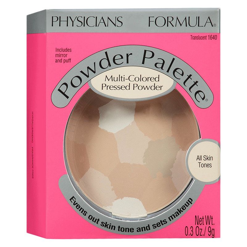 PhysiciansFormula Powder Palette Pressed Powder - Translucent: Setting, Foundation, Shine Control, Hypoallergenic, 4 of 7