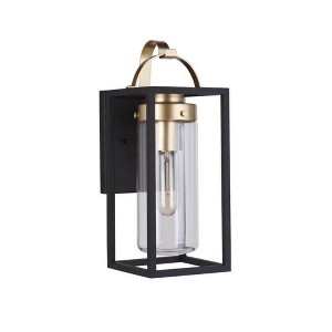 Craftmade Lighting Neo 1 - Light Wall Light in  Midnight/Satin Brass - 1 of 1