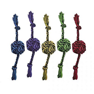 Multipet Nuts for Knots 2-Knot Rope w/Ball - 13 inch