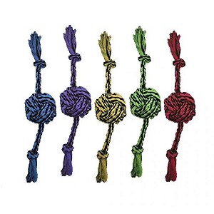 Multipet Nuts for Knots 2-Knot Rope w/Ball - 13 inch - 1 of 1