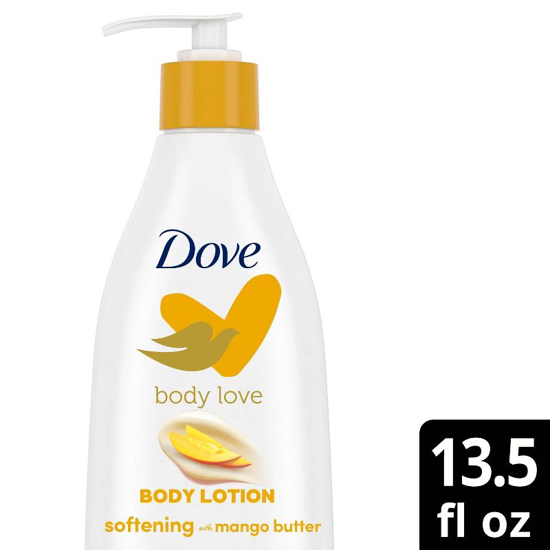 Dove Beauty Body Love Mango Cream Oil Glowing Care Body Lotion Mango &#38; Almond - 13.5 fl oz, 1 of 6