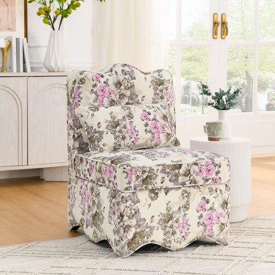 Lycvki Flannel Accent Chairs with Soft Cushion and Pillow