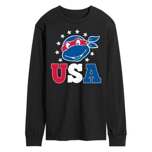 Men's - Teenage Mutant Ninja Turtles - USA Raphael Long Sleeve Graphic T-Shirt - 1 of 4