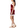 WallFlower Women's Mrs Claus Christmas Fur Trimmed Luxe Velour Cropped Cami and Mini Skirt Set - 3 of 4