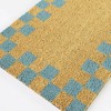 Balta Rugs 1'5"x2'5" Checkerboard Border Natural Papilio Coir Doormat - 3 of 4