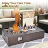 Propane Fire Pit Table with Wind Guard and Rain Cover, Glass Beads, Sturdy Steel Anti-Rust Finish, CSA Safety Certified for Patio Yard Garden - 2 of 4