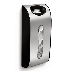 simplehuman Wall Mount Grocery Bag Dispenser, Brushed Stainless Steel - 1 of 3