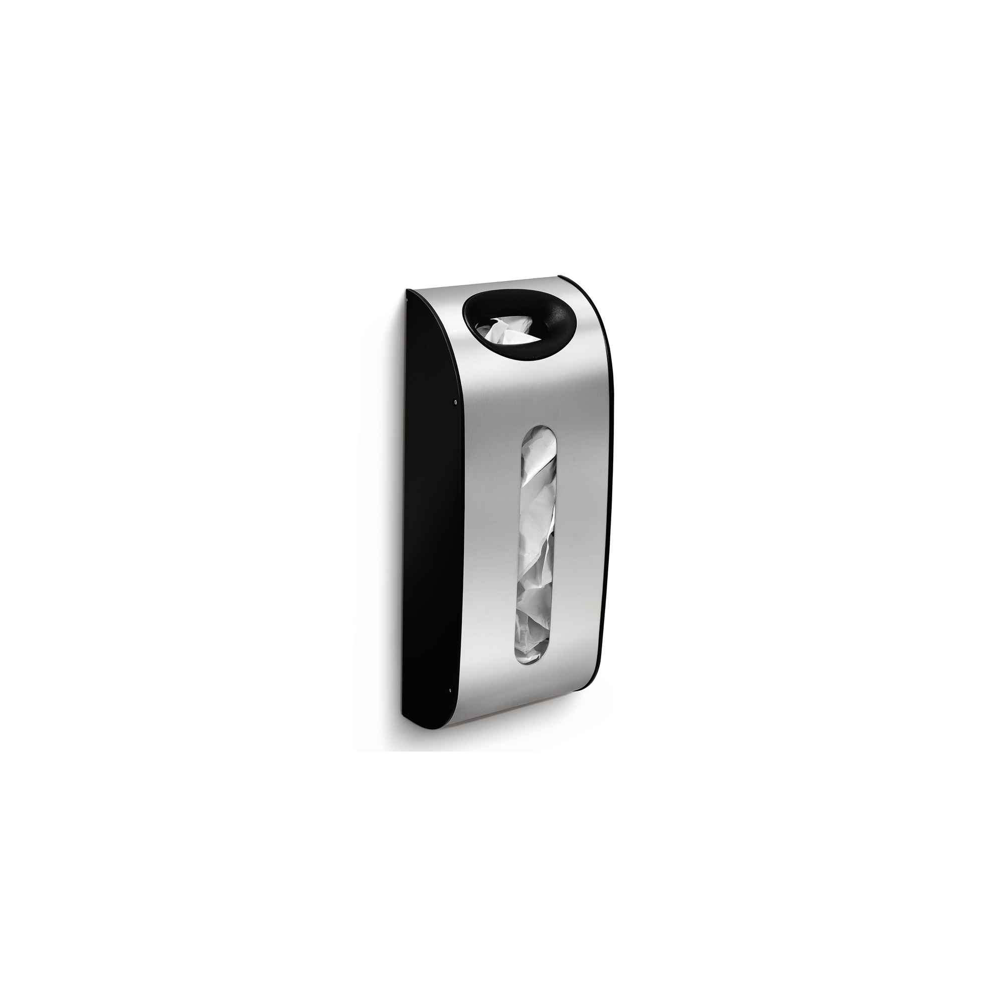 simplehuman Wall Mount Grocery Bag Dispenser, Brushed Stainless Steel