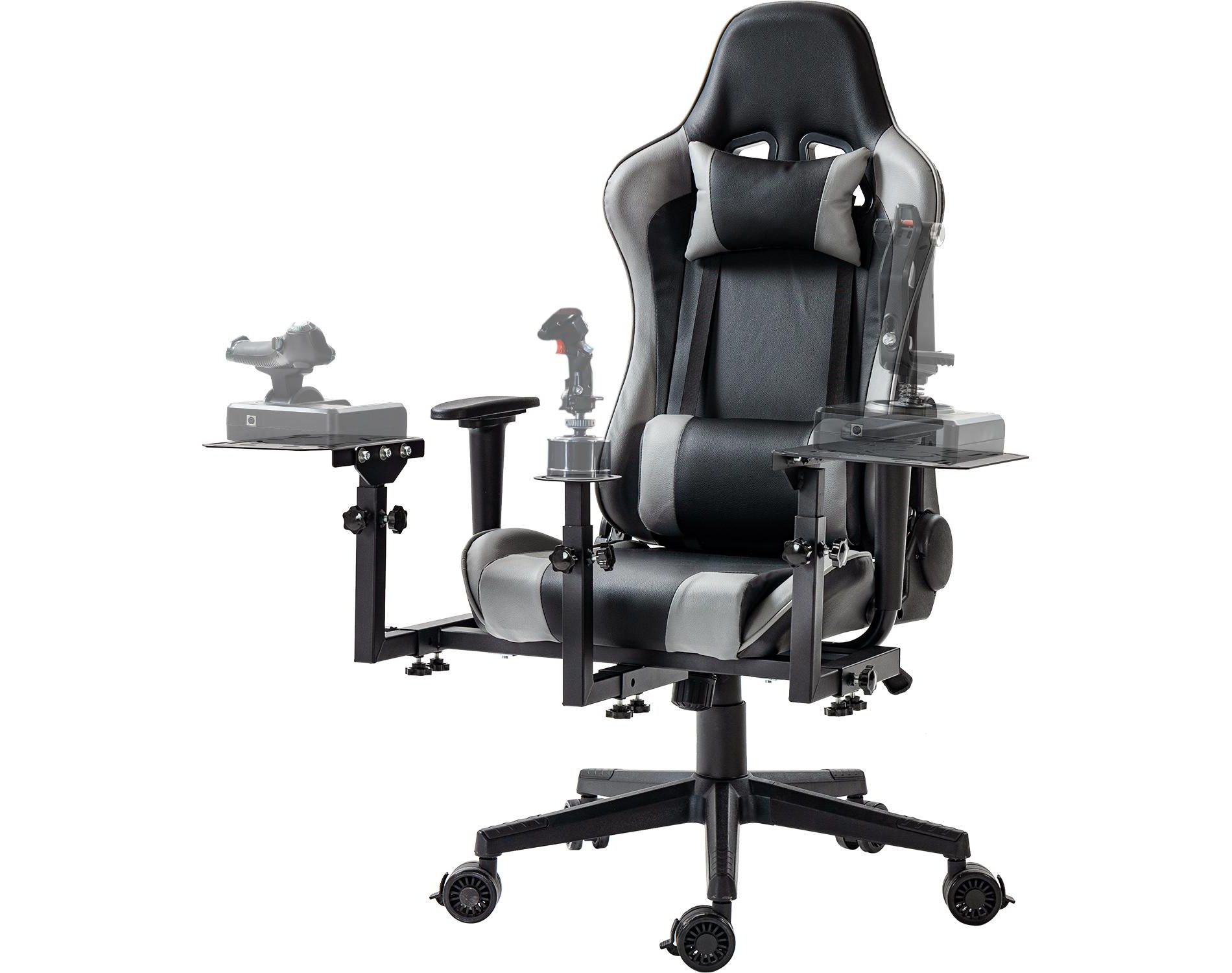 Dardoo Flight Simulator Cockpit with Gray Seat, Fit For HOTAS Warthog,Airbus Stick,Multi-Scene Applications,Excluding Throttle, Joystick and Pedal