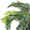 Aghana Digitals 35.4in Lifelike Artificial Cycas Palm - Green Plastic Indoor Decorative Plant with - 3 of 4