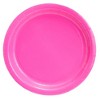 Juvale 72 Pieces of Hot Pink Party Supplies with Paper Plates, Cups, and Napkins for Birthday Decorations, Serves 24 - 3 of 4
