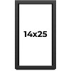 PosterPalooza | Flat Black Picture Frame - UV Acrylic, Foam Board Backing, Hanging Hardware - 2 of 4