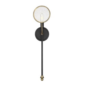 Savoy House Oberyn 1 - Light Wall Light in  Vintage Black/Warm Brass - 1 of 3