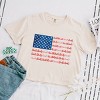 Simply Sage Market American Bow Flag Coquette Boxy Crop Top - 2 of 4