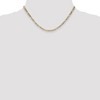 Black Bow Jewelry 3.5mm, 14k Yellow Gold, Hollow Figaro Chain Necklace - 2 of 4