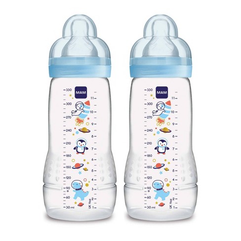 MAM Bottle Nipples Slow Flow Nipple Level 1, for Newborns and Older,  SkinSoft Silicone Nipples for Baby Bottles, Fits All MAM Bottles, 4 Pack