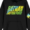 Batman Own Your Power Long Sleeve Women's Black Hooded Sweatshirt - 2 of 2