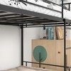 YONWAY Twin Over Twin Bunk Bed: Modern Metal Frame with Ladder & Safety Rails for Families with Multiple Children in Apartments - 4 of 4
