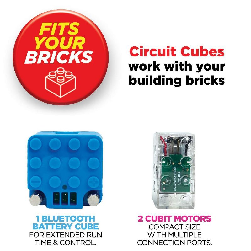 Circuit Cubes Kids STEM Toy Kit - Bluetooth Upgrade + Building Set, 2 of 7