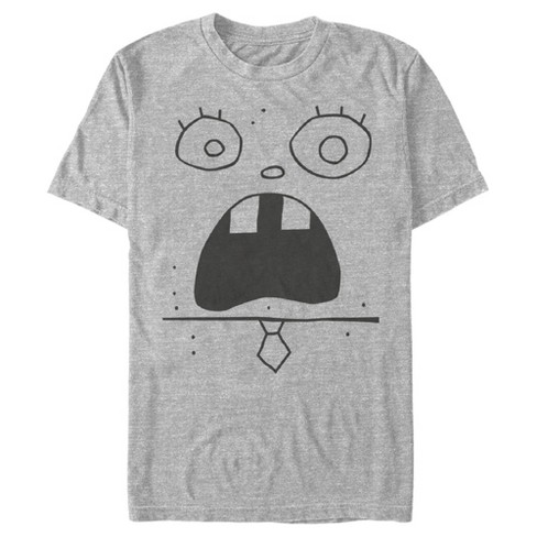 Men's Spongebob Squarepants Doodlebob Expression T-shirt : Target