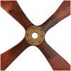 Wood Airplane Propeller 4 Blade Wall Decor with Aviation Detailing Brown - Olivia & May: Industrial Style, Vertical Display - 3 of 4