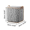 Unique Bargains High Capacity Storage Bag Storage Bins Gray 1 Pc - 2 of 4