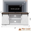 Farmhouse TV Stand for 65 Inch TV, Entertainment Center TV Media Console Table - 2 of 4