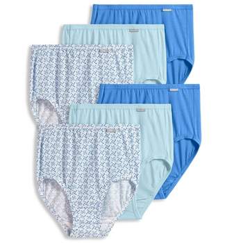 Jockey Women's Plus Size Elance Brief - 3 Pack 10 Sky Blue/quilted  Prism/minty Mist : Target