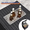 JUJABU 4-Piece Rattan Patio Sectional Sofa Set with Cushions, Ice Bucket and Coffee Table - 3 of 4
