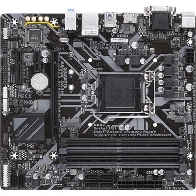 Gigabyte Ultra Durable B360M DS3H Desktop Motherboard - Intel Chipset - Socket H4 LGA-1151 - 64 GB DDR4 SDRAM Maximum RAM - UDIMM, DIMM