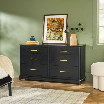 Saracina Home Contemporary 6 Drawer Solid Wood Dresser