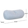NicBex 8 Ft Microfiber Cylindrical Bean Bag Chair Lounger with Removable Covers for Apartment,Living Room,Bedroom - 3 of 4