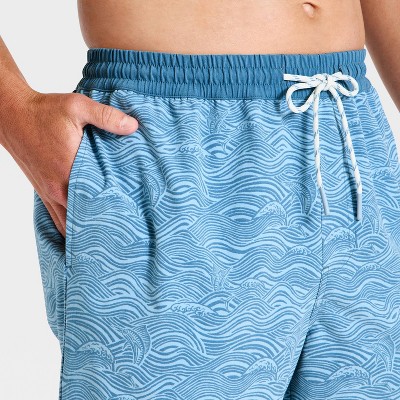 Мужские брюки Goodfellow & Co x Reyn Spooner Men's 7" Swim Trunks - Goodfellow & Co™ x Reyn Spooner Blue L — фото 4